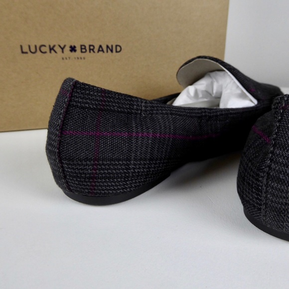Lucky Bellana Flat Loafer Plaid Moccasin Shoe NIB - Picture 3 of 6